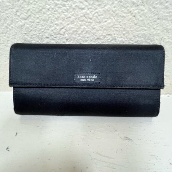 Kate Spade Black Long Wallet - very good used condition - Picture 1 of 7